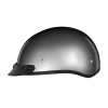 DOT Approved Daytona Skull Cap Half Shell Motorcycle Helmet - Beanie Style for Motorcycles, Cruisers, Scooters, and Mopeds - Silver Metallic