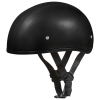 D.O.T. Daytona Skull Cap W/O Visor- Leather Covered
