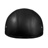 D.O.T. Daytona Skull Cap W/O Visor- Leather Covered