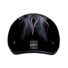 DOT Approved Daytona Motorcycle Half Face Helmet - Skull Cap Graphics for Men & Women, Scooters, ATVs, UTVs & Choppers - W/ Cross Bones