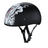 DOT Approved Daytona Motorcycle Half Face Helmet - Skull Cap Graphics for Men & Women, Scooters, ATVs, UTVs & Choppers - W/ Make 'Em Pay