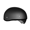 D.O.T. Daytona Skull Cap W/ Inner Shield- Dull Black