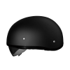 D.O.T. Daytona Skull Cap W/ Inner Shield- Dull Black