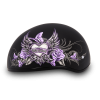 DOT Approved Daytona Motorcycle Half Face Helmet - Skull Cap Graphics for Men & Women, Scooters, ATVs, UTVs & Choppers - W/ Wild At Heart