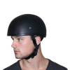 D.O.T. Daytona Skull Cap W/O Visor- Leather Covered
