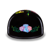 DOT Approved Daytona Motorcycle Half Face Helmet - Skull Cap Graphics for Men & Women, Scooters, ATVs, UTVs & Choppers - W/ Diamond Skull