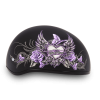 DOT Approved Daytona Motorcycle Half Face Helmet - Skull Cap Graphics for Men & Women, Scooters, ATVs, UTVs & Choppers - W/ Wild At Heart
