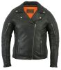 DS894 Women&#039;s Modern Longer Beltless Biker Jacket