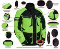 DS4616 Advance Touring Textile Motorcycle Jacket for Men - Hi-Vis