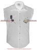 DM6003 Men's Orange Lightweight Sleeveless Denim Shirt