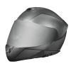 Daytona Glide Modular Motorcycle Helmet - DOT Approved, Bluetooth Ready, Dual Visor, Men/Women/Youth - Gun Metal Grey Metallic