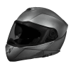 Daytona Glide Modular Motorcycle Helmet - DOT Approved, Bluetooth Ready, Dual Visor, Men/Women/Youth - Gun Metal Grey Metallic