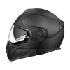 Daytona Glide Modular Motorcycle Helmet - DOT Approved, Bluetooth Ready, Dual Visor, Men/Women/Youth - Dull Black