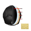 Daytona Glide Modular Motorcycle Helmet - DOT Approved, Bluetooth Ready, Dual Visor, Men/Women/Youth - Dull Black