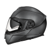 Daytona Glide Modular Motorcycle Helmet - DOT Approved, Bluetooth Ready, Dual Visor, Men/Women/Youth - Gun Metal Grey Metallic