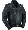 DS732 Men&#039;s Premium Classic Plain Side Police Style Jacket