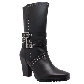 8627 Women's Side Zipper Harness Boot (size: 6M)