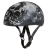 DOT Approved Daytona Motorcycle Half Face Helmet - Skull Cap Graphics for Men & Women, Scooters, ATVs, UTVs & Choppers - W/ Guns