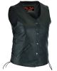 DS206 Women's Stylish Longer Body &frac34; Vest - Side Laces