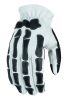 Glove Grace White and Black Skeleton Hand Riding Glove