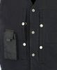 DM925BK Men's Single Back Panel Concealed Carry Denim Vest