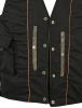 DS107 Men&#039;s Antique Brown Single Back Panel Concealed Carry Vest