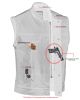 DS189A Concealed Snap Closure, Milled Cowhide, Scoop Collar & Hidden