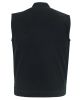 DM989BK Concealed Snap Closure, Denim Material, Scoop Collar & Hidden